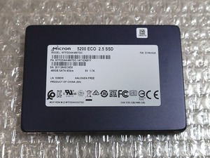 ■ 新品同様　高耐久 エンタープライズ　SSD 480GB Micron 5200 ECO