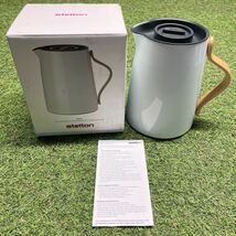 GX038 Stelton ステルトン EMMA VACUUM JUG TEA 1L 北欧 インテリア キッチン用品 箱汚れ傷有り 未使用 保管品 ポット_画像1