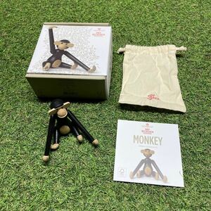 GX045 KAY BOJESEN－カイ・ボイスン 木製フィギュア MONKEY 北欧 木製玩具 インテリア 雑貨 未使用 保管品 フィギュア