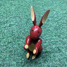 GX048 KAY BOJESEN－カイ・ボイスン 木製フィギュア Rabbit 北欧 木製玩具 インテリア 雑貨 箱傷有り 未使用 保管品 フィギュア_画像2