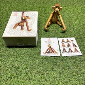 GX216 KAY BOJESEN－カイ・ボイスン 木製フィギュア MONKEY 北欧 木製玩具 インテリア 雑貨 箱汚れ有り 未使用 保管品 フィギュア