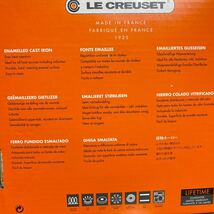 GX523 LE CREUSET ル・クルーゼ 両手鍋2117720-20cm ココット ロンド ホーロー鍋 料理 調理器具 ブラック 箱汚れ有り 未使用 保管品 鍋_画像7