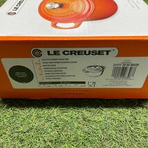 GX523 LE CREUSET ル・クルーゼ 両手鍋2117720-20cm ココット ロンド ホーロー鍋 料理 調理器具 ブラック 箱汚れ有り 未使用 保管品 鍋_画像9