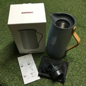 GX703 Stelton ステルトン Emma バキュームジャグコーヒー X-200コーヒー 1.2L ブルー インテリア キッチン用品 未使用 保管品 ポットの画像1