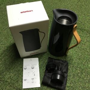 GX706 Stelton ステルトン Emma バキュームジャグコーヒー X-200-2 コーヒー 1.2L ブラック インテリア キッチン用品 未使用 保管品 ポット