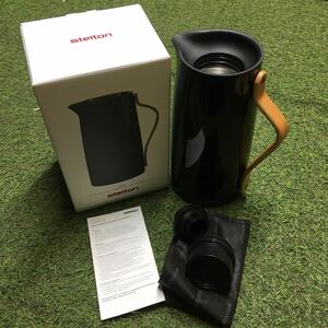 GX708 Stelton ステルトン Emma バキュームジャグコーヒー X-200-2 コーヒー 1.2L ブラック インテリア キッチン用品 未使用 保管品 ポット