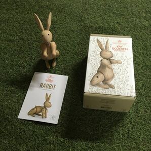 GX243 KAY BOJESEN－カイ・ボイスン 木製フィギュア RABBIT 北欧 木製玩具 インテリア 雑貨 未使用 保管品 フィギュアの画像1