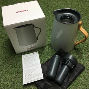 GX 716 Stelton ステルトン Emma ジャグX-201 ティー 1.0L ブルー インテリア キッチン用品 未使用 保管品 ポット