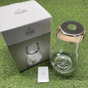 GX1239 HOLME GAARD ho rum guard DESIGN WITH LIGHT candle holder glass 25cm interior Northern Europe unused storage goods lantern 