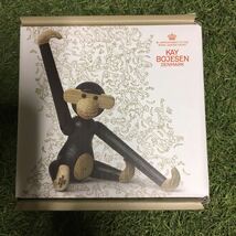 GX424 KAY BOJESEN－カイ・ボイスン 木製フィギュア MONKEY 北欧 木製玩具 インテリア 雑貨 未使用 保管品 フィギュア_画像5