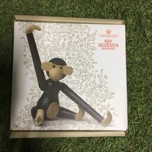 GX446 KAY BOJESEN－カイ・ボイスン 木製フィギュア MONKEY 北欧 木製玩具 インテリア 雑貨 未使用 保管品 フィギュア_画像5