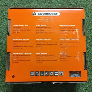 GX1526 LE CREUSET ル・クルーゼ 両手鍋2117722-22cm ココット ロンド ホーロー鍋 料理 調理器具 オレンジ 箱汚れ 箱破れ 未使用 保管品 鍋の画像9