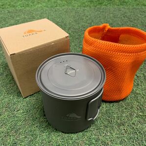 GX828 TOAKS トークス チタン製ポット 1100ml POT-1100 アウトドア 調理器具 ポット キャンプ 未使用 保管品 アウトドア製品の画像1