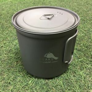 GX1689 TOAKS トークス チタン製ポット 1100ml POT-1100 アウトドア 調理器具 ポット キャンプ 未使用 保管品 アウトドア製品の画像2