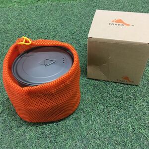 GX1694 TOAKS トークス チタン製ポット 1100ml POT-1100 アウトドア 調理器具 ポット キャンプ 箱傷有 未使用 保管品 アウトドア製品