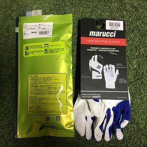 RK1314-A50 asics アシックス3121B090 marucciマルーチ MBGCD2Y-W/RB-YM両手用 Mサイズ 野球 ベースボール 2点まとめ 未使用 展示品 手袋の画像2