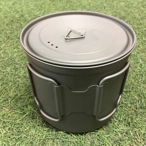 GX4261 TOAKS トークス チタン製ポット 1100ml POT-1100 アウトドア 調理器具 ポット キャンプ 未使用 保管品 アウトドア製品の画像3