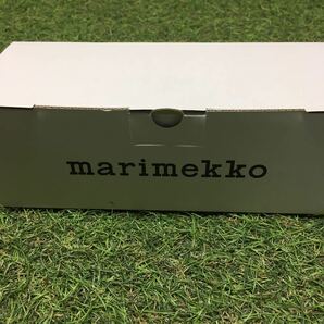 GX4221 MARIMEKKO マリメッコ UNIKKO ウニッコ 067849-001 ラテマグカップ 2個セット食器 ホワイト.レッド 未使用 保管品 コップの画像5