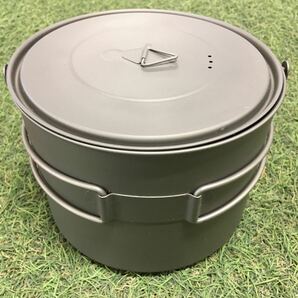 GX4288 TOAKS トークス チタン製ポット 1600ml POT-1600-BH アウトドア 調理器具 ポット キャンプ 未使用 保管品 アウトドア製品の画像2