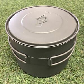 GX4297 TOAKS トークス チタン製ポット 1600ml POT-1600 アウトドア 調理器具 ポット キャンプ 未使用 保管品 アウトドア製品の画像2