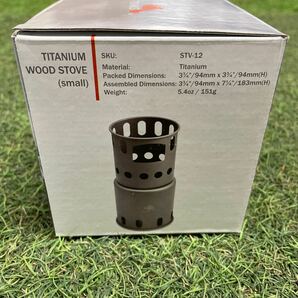 GX1642 TOAKS トークス TITANIUM WOOD STOVE(small) STV-12 ストーブ アウトドア キャンプ レジャー 未使用 保管品 焚き火台の画像5