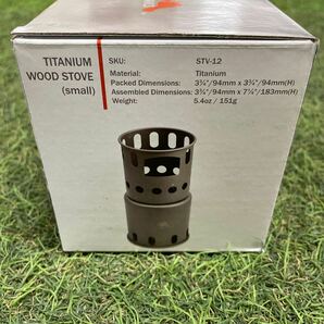 GX1644 TOAKS トークス TITANIUM WOOD STOVE(small) STV-12 ストーブ アウトドア キャンプ レジャー 箱汚れ有り 未使用 保管品 焚き火台の画像5