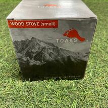 GX1646 TOAKS トークス TITANIUM WOOD STOVE(small) STV-12 ストーブ アウトドア キャンプ 本体シミ 箱汚れ有り 未使用 保管品 焚き火台_画像4