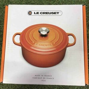 GX2251 LE CREUSET ル・クルーゼ 両手鍋 ココット ロンド 21177-20cm ホーロー鍋 料理 調理器具 レッド 箱汚れ破れ 未使用 保管品 鍋の画像4