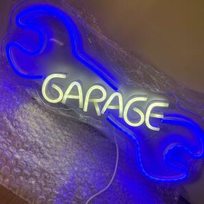 アメリカン ネオンライト GARAGE ガレージ USB接続 光る看板 店舗 ネオンサイン 倉庫の画像4