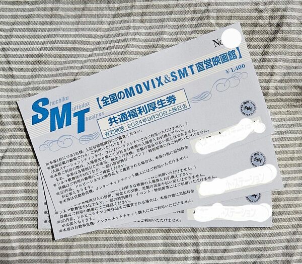 MOVIX & SMT 直営映画館 チケット 3枚