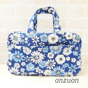  Classic цветок ручная сумка сумка ( темно-синий )