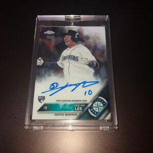 LEE DAE-HO イ・デホ　直筆サインカード　直書き　RC TOPPS 2016 Chrome Auto Baseball