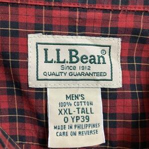 b199【L.L.Bean】ボタンダウンシャツ【メンズXXL】レッドの画像6
