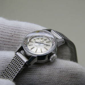 オメガ / OMEGA デビル DE VILLE 手巻き 機械式 カットガラス 腕時計 レディース シルバーカラー 一応稼働していますの画像3