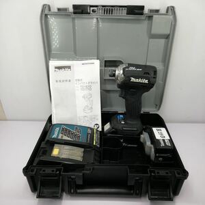 サ)[動作確認済] makita マキタ 充電式インパクトドライバ TD171DRGX B ブラック 18V 6.0Ah バッテリ2個 充電器 ケース付 電動工具 管理Y