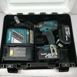 makita 充電式インパクトドライバ TD146DRFX マキタ 電動工具 中古 純正バッテリー2個 動作品 管理Y 18V ３.0Ahの画像1