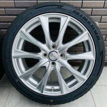 美品 WEDS ジョーカー　グライド　4H-100 17x6J +40 ミネルバ　F205 195/45R17 新品タイヤ付　フィット　アクア　スイフト　デミオ　ノート_画像3