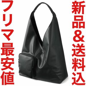 無印良品 レザー ワンショルダーバッグ メゾンマルジェラ MM6 Maison Margiela トライアングル トートバッグ 黒