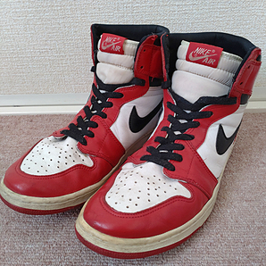 エアジョーダン1 94年復刻 ナイキ NIKE AIR JORDAN1 シカゴ chicago マイケルジョーダン ゴツナイキ 風車 SLAM DUNK スラムダンク AJ1の画像9