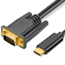 TypeC VGA 変換ケーブル VGAオス タイプC USB-C 接続 1.8m 変換アダプタ 不要 TYPCVGACAB_画像5