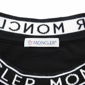 ★現行モデル★ 最新作 MONCLER 半袖Tシャツ Ｍ モンクレール ブラック ワッペン 国内正規品 完売 入手困難の画像4