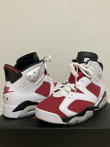 AIR JORDAN 6 RETRO "CARMINE"（2021） CT8529-106 （ブラック/ホワイト/カーマイン）