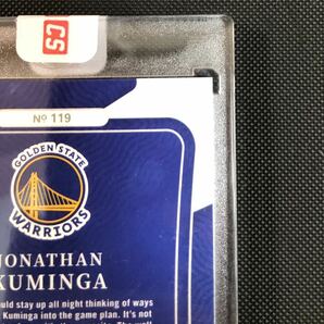 2021-22 National Treasures #119 Jonathan Kuminga RPA RC ルーキーパッチオート/75の画像8