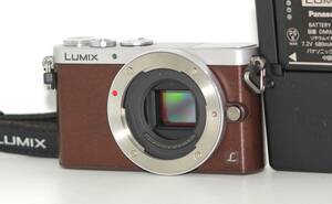 ★極上品★ PANASONIC パナソニック LUMIX DMC-GM1S ボディ ブラウン バッテリー付属 #P068