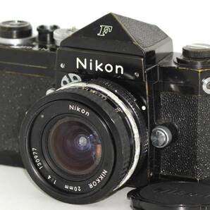 ★良品★ NIKON ニコン F アイレベル ブラック 中期 シャッター全速確認 Ai NIKKOR 20mm F4 #N382の画像1