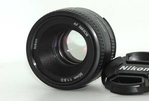 ★極上品★ NIKON ニコン Ai AF NIKKOR 50ｍｍ F1.8D 前後キャップ付属 #N375