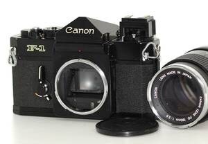 ★美品★ CANON キヤノン F-1 前期 ボディ FD 135mm F3.5 露出計・シャッター全速確認 #C425