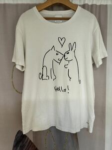 ポールスミス “Drawn by Paul ” ラビット Tシャツ ホワイト