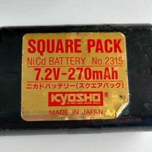 ラジコン,KYOSHO,京商 ニカドバッテリー（スクエアパック）7.2V－270mAhの画像3