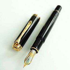  pelican fountain pen Hsu be lane M1000 18 gold F( small character ) ( with translation )